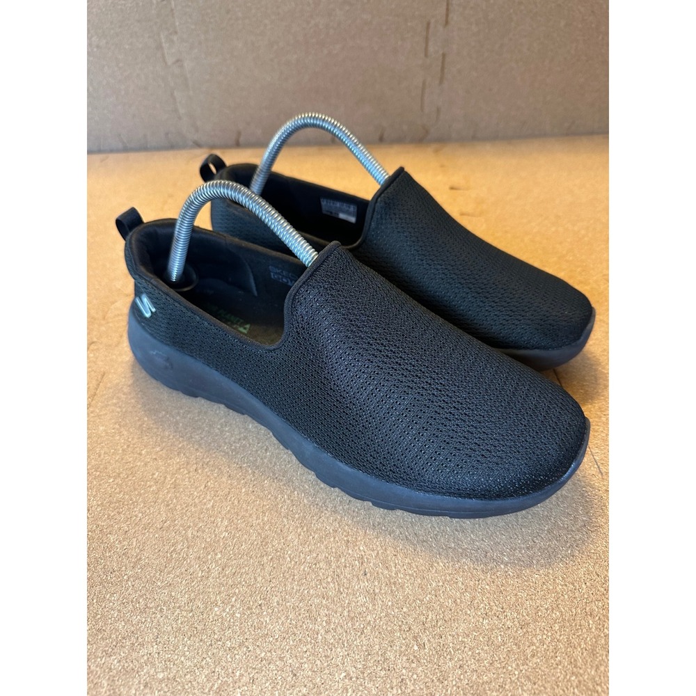 Skechers GoWalk Joy Black Mesh Slip On Walking Shoes 124637W Womens 9 Wide
